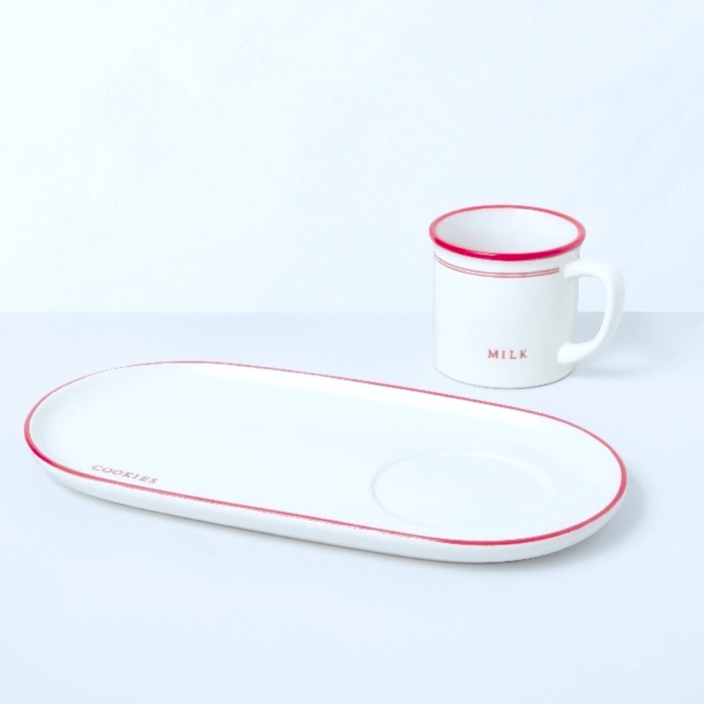 Milk & Cookies Mug & Plate for Santa